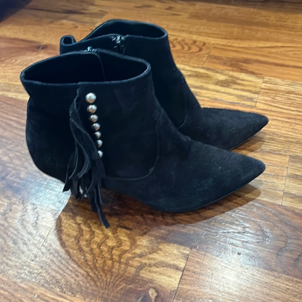 Saint Laurent Fringe Booties Size 36